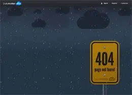 Dailymotion Cloud网站404页面创意设计