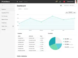 纯色简约的国外后台管理系统界面设计欣赏