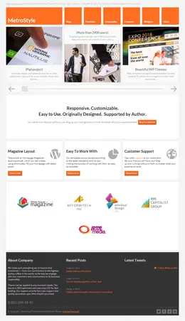 Metro风格的主体网页设计欣赏