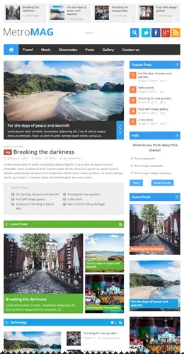 Metro风格杂志主体网页设计欣赏