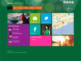 Metro风格网页设计欣赏