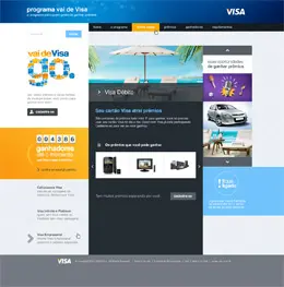 Visa信用卡网站配色设计欣赏