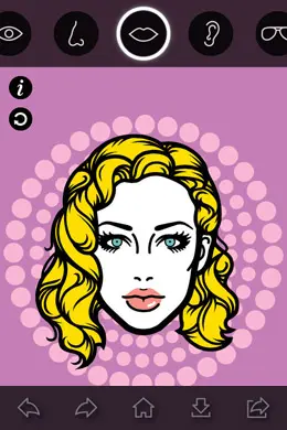 iMadeFace艺术漫画手机应用界面设计