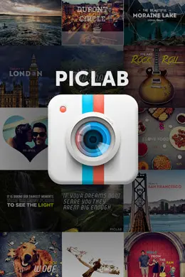 PicLab照片编辑手机应用启动界面设计