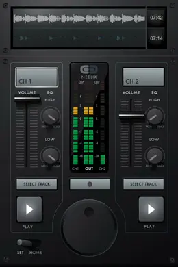 DJ Neelix混音应用手机界面设计