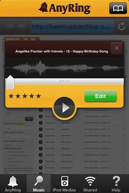 AnyRing铃声手机应用界面设计