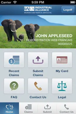 IA保险手机应用程序界面设计