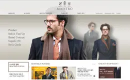 MAESTRO韩国男装品牌网站