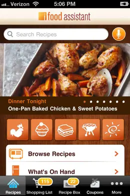 iFood美味可口的应用程序手机界面设计