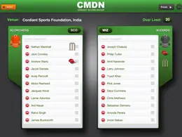 CMDN板球iPad应用程序界面设计