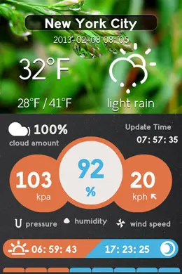 PosterWeather天气预报手机应用界面设计