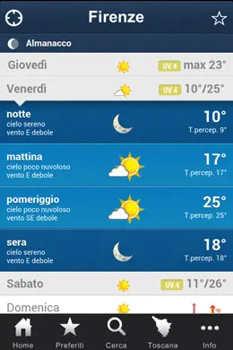 南丫岛气象手机应用界面设计