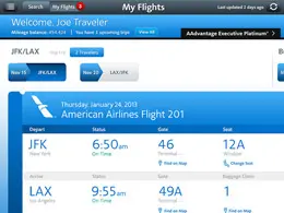 美国航空公司iPad应用程序界面设计