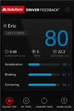 驱动程序反馈驾车应用手机界面设计