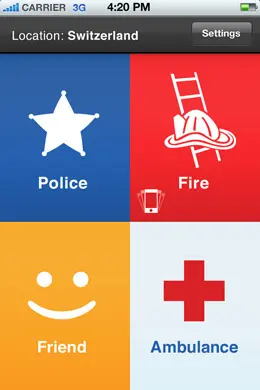 帮助呼叫手机应用界面设计