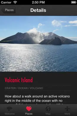 新西兰探险旅游应用程序界面设计