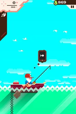 可笑的钓鱼，救赎的故事手机游戏界面设计