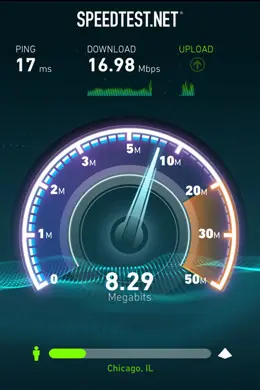 新版Speedtest移动速度测试应用手机界面设计