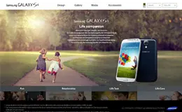 三星GALAXY S4数码产品网站