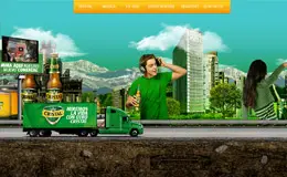 Cristal啤酒品牌网站