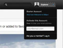 500像素网站个人信息导航设计