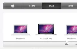 苹果公司网站产品导航设计