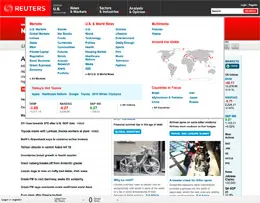 路透社强大的下拉子导航用户界面设计