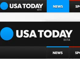 今日美国导航栏和搜索设计