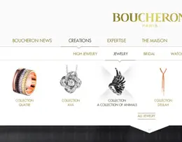Boucheron网站导航设计