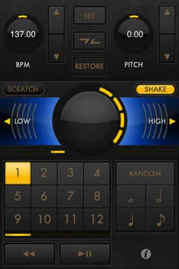 SHAKE IT DJ应用程序界面设计