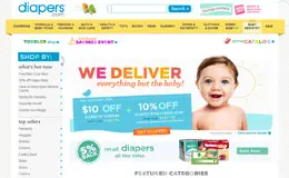 Diapers婴儿用品购物网站