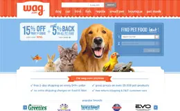 wag宠物用品购物网站