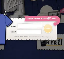 Drinkzzz Flash设计网页报名表设计