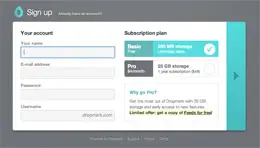 Dropmark报名表单设计