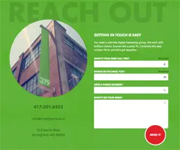 Mostly Serious网站联系表单设计