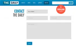The Daily网站联系表单设计