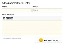 Kontain网页评论表单设计