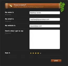 Komodoa Media网站评论表单设计