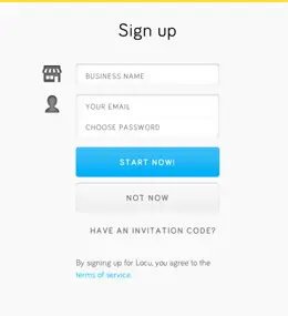 Locu网站报名表单设计