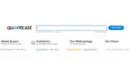 Quantcast头部导航搜索框设计