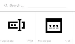 iconmonstr图标搜索框设计