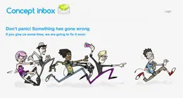 Concept收件箱500错误页面设计