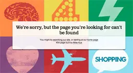 net Magazine网站创意404页面设计