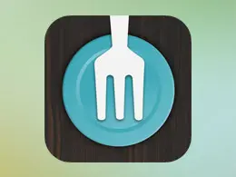 Forkly美食应用图标设计