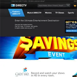 DIRECTV网站导航设计