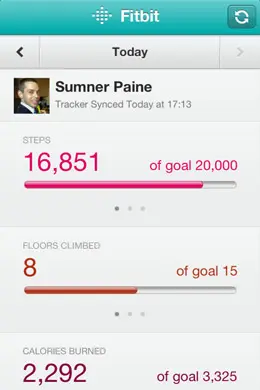 Fitbit健康手机应用界面设计
