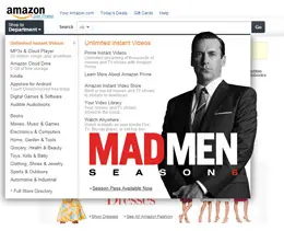 亚马逊国际网站导航设计