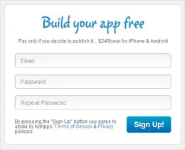 kitapps网站登录界面设计