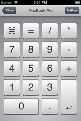 数字键盘遥控器手机应用界面设计