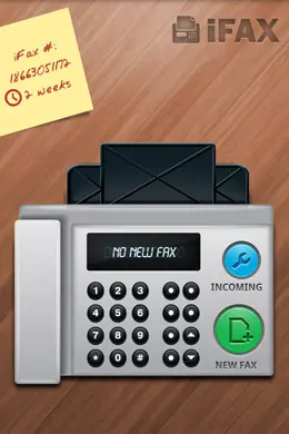 iFax发送和接收传真手机应用界面设计
